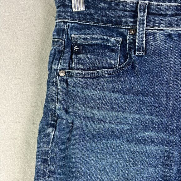 AG Adriano Goldschmied Jeans Womens 30 x 27 Anthropologie The Stevie Ankle Blue - Picture 3 of 16